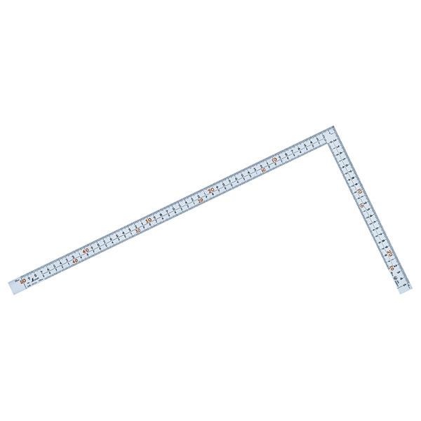 シンワ測定 曲尺 広ピタ シルバー 50cm 表裏同目 8段目盛 JIS 10036 4960910...