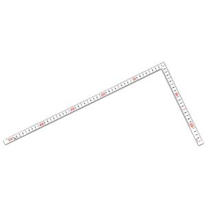シンワ測定 曲尺同厚 ホワイト 50cm/1尺6寸 併用目盛 名作 11106 4960910111066 [曲尺 メジャー]｜ミナトワークス
