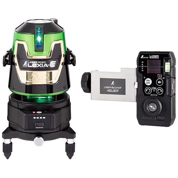 シンワ測定 レーザーロボ LEXIA-E 51AR グリーン 自動追尾回転台 受光器セット 6974...