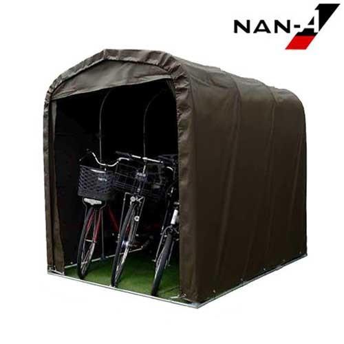 サイクルハウス SH6-SB (前面カーテン式/自転車3台用)  [南栄工業 ナンエイ パイプ倉庫 ...