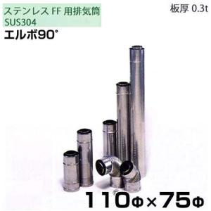 東洋アルチタイト SUS304ステンレス製 二重管排気筒 エルボ45