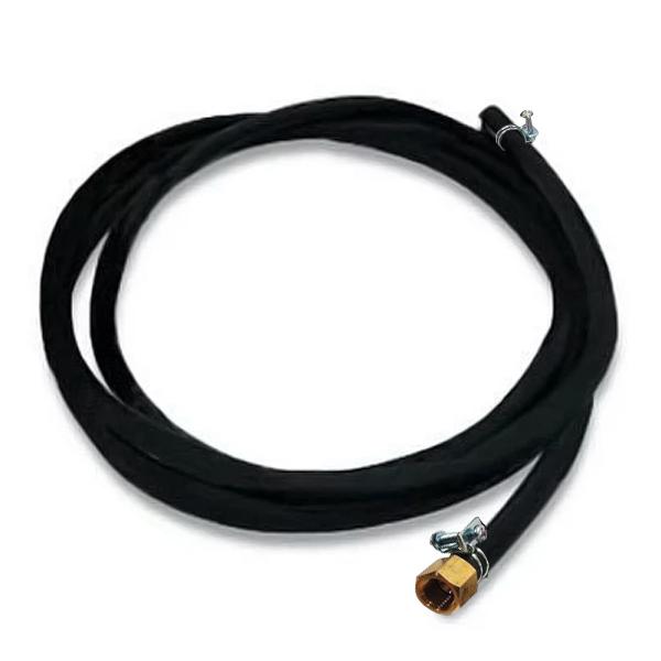 油ゴムホース 片口金付き 2.5m Φ15ワイヤークランプ付き [長府製作所 800213 耐油ゴム...