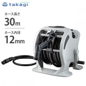 スチール製 高圧スプレー用ホースリール＋防除ホース100m巻セット