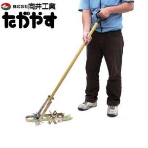 笹川農機 アルミ製手押し除草機 AL1-70 (1丁押し型/除草幅21cm) [除草