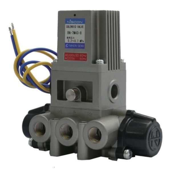 日本精器 4方向電磁弁8AAC200V7Mシリーズシングル BN7M438E200  [BN-7M4...