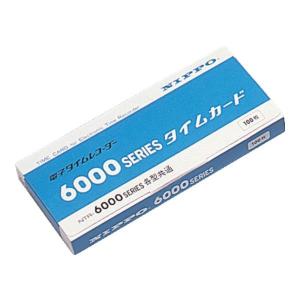 ニッポー タイムカード(NTR-6000用)カード TC6000 100枚入 [TC-6000][r20][s9-010]｜minatodenki