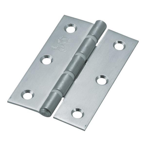 TRUSCO ステンレス製厚口蝶番 ナイロンリング入 全長64mm ST888NR64HL 4個入 ...