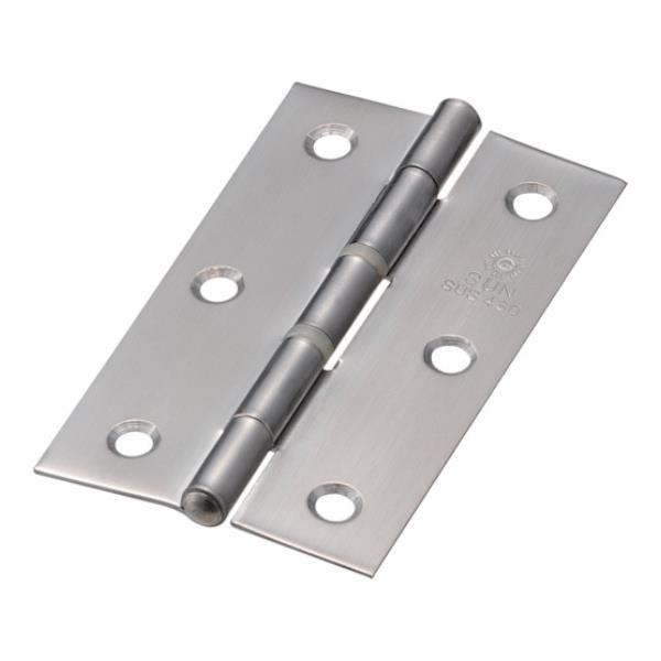 TRUSCO ステンレス製中厚蝶番 ナイロンリング入 全長76mm ST999NR76HL 4個入 ...