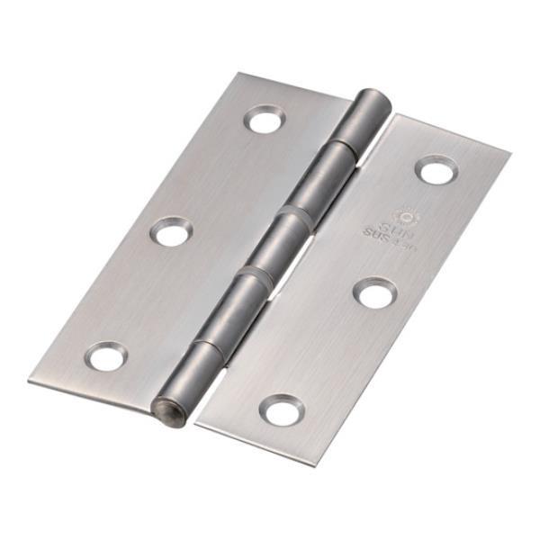 TRUSCO ステンレス製中厚蝶番 ナイロンリング入 全長89mm ST999NR89HL 4個入 ...