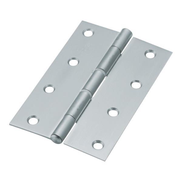 TRUSCO ステンレス製中厚蝶番 ナイロンリング入 全長102mm ST999NR102HL 4個...