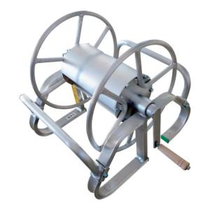 アルミ製 高圧スプレーホース用ホースリール 100〜150m用 (ホース無し