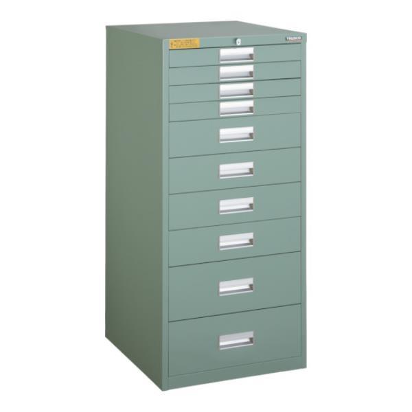 TRUSCO LVE型キャビネット 500X550XH1100 引出10段 LVE1102 [LVE...