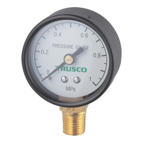 TRUSCO 圧力計 表示板径Φ50 立型口径R1/4表示 TPG50A [TP-G50A][r20...
