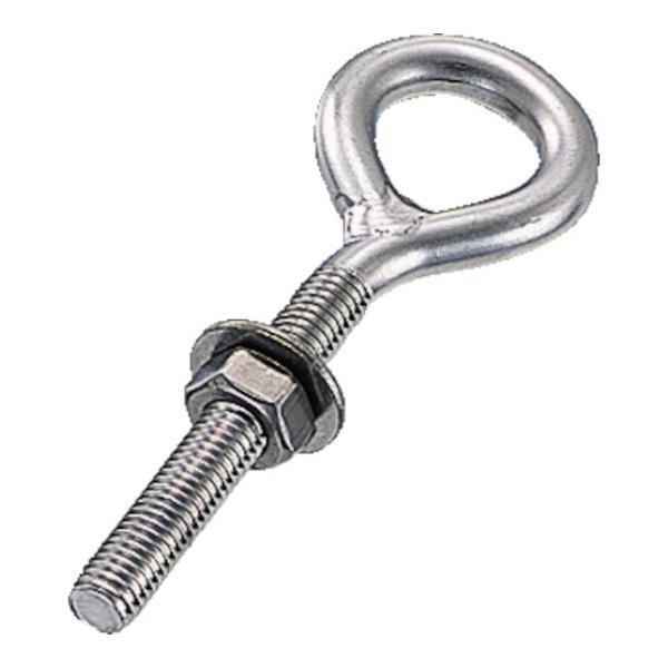 TRUSCO ロングアイボルト ステンレス製 Φ8X穴径24XM10 TIB10ML 1個入 [TI...