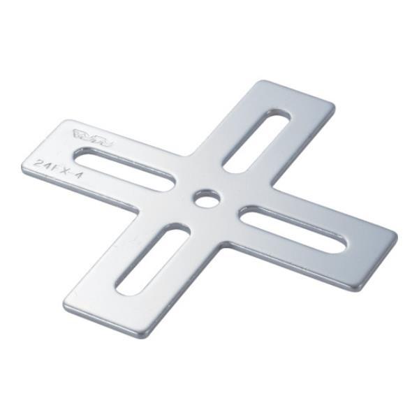 TRUSCO ジョイント金具24型フラット クロム 寸法105X100 穴数5 TK24FX4C [...