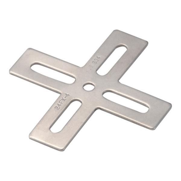 TRUSCO ジョイント金具24型フラット ステン寸法105X100 穴数5 TK24FX4S [T...