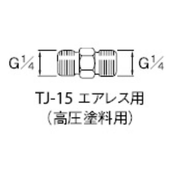アネスト岩田 高圧塗料用継手 G1/4×G1/4 中間 TJ15 [TJ-15][r20][s9-0...