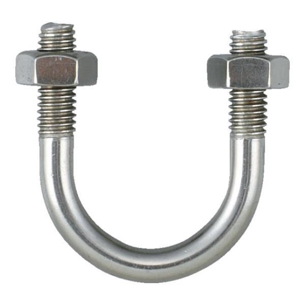 TRUSCO PC管用Uボルト SUS304 呼び径100A ねじ径W3/8 TPCUBT100AS...