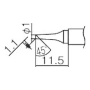 白光 こて先 1BC型 面のみ T12BCF1 [T12-BCF1][r20][s9-010]