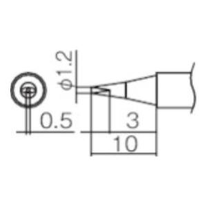 白光 こて先 1.2D型 T12D12 [T12-D12][r20][s9-010]｜minatodenki