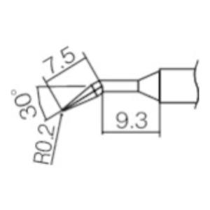 白光 こて先 0.2JL型 T12JL02 [T12-JL02][r20][s9-010]｜minatodenki