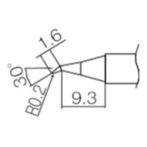 白光 こて先 0.2JS型 T12JS02 [T12-JS02][r20][s9-010]｜minatodenki