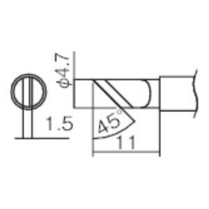 白光 こて先 KR型 T12KR [T12-KR][r20][s9-010]｜minatodenki