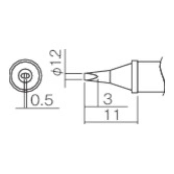 白光 こて先 1.2WD型 T12WD12 [T12-WD12][r20][s9-010]
