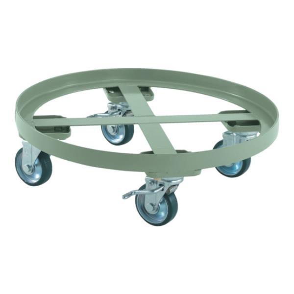 TRUSCO 円形台車 全周ガイド型 荷重500kg 台寸Φ610 S付 RC500S [RC-50...