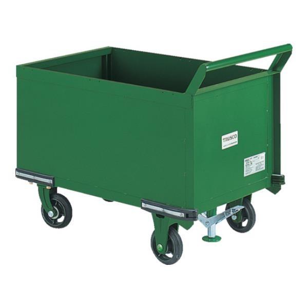 TRUSCO 鋼鉄製運搬車 900X600 前方トビラ S付 OHN24PS [OHN-24PS][...