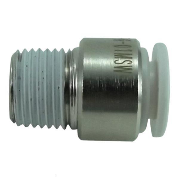 チヨダ ファイブ六角穴付メイルコネクター W(白)6mm・R1/8 F601MSW [F6-01MS...