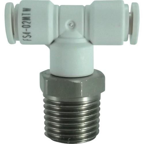 チヨダ ファイブSUSメイルブランチティ 白 4mm・R1/4 FS402MTW [FS4-02MT...