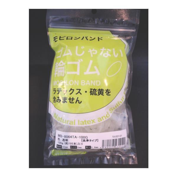 日清紡 モビロンバンド80X6X0.4透明/洗浄タイプ100G MB8064TA100G 195本入...