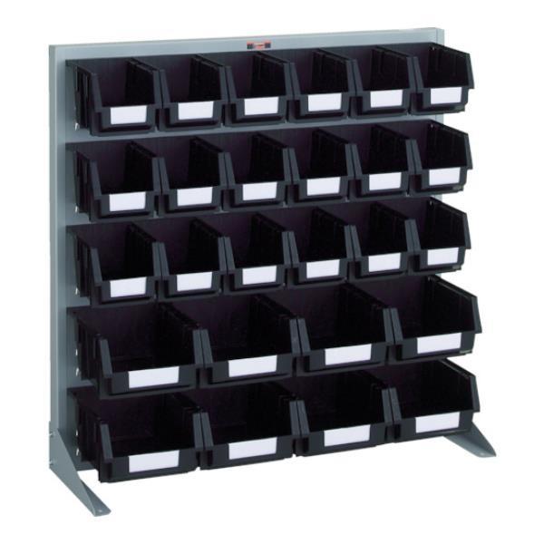 TRUSCO 導電性パネルコンテナラック 卓上型 コンテナ中X18 大X8 T0923NE (SV)...