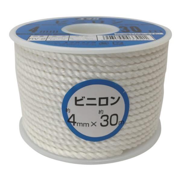 ユタカ ロープ ビニロンロープボビン巻 4φ×30m RV2 [r20][s9-010]