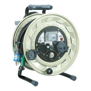 日動工業 日動 金属センサードラム 100V アース漏電しゃ断器付 30m