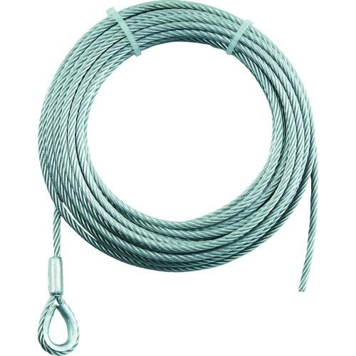 TRUSCO 手動ウインチ用ワイヤーΦ4X10m用(シンブル入ロック加工) WWS410 [WWS4...