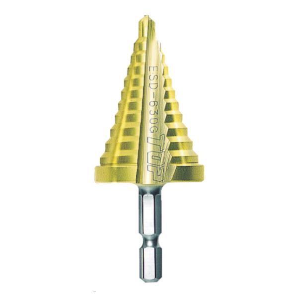 TOP 電動ドリル用ステップドリル 10段 4〜22mm ゴールドタイプ ESD422G [ESD-...