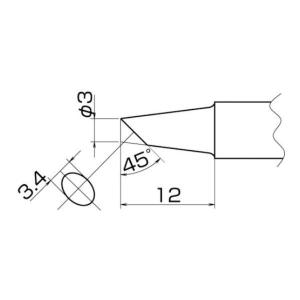 白光 こて先 3BC型 T20BC3 [T20-BC3][r20][s9-010]｜minatodenki