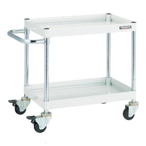 TRUSCO中山 TRUSCO フェニックスワゴン 600X400 3段 Φ75ゴム車輪 W色