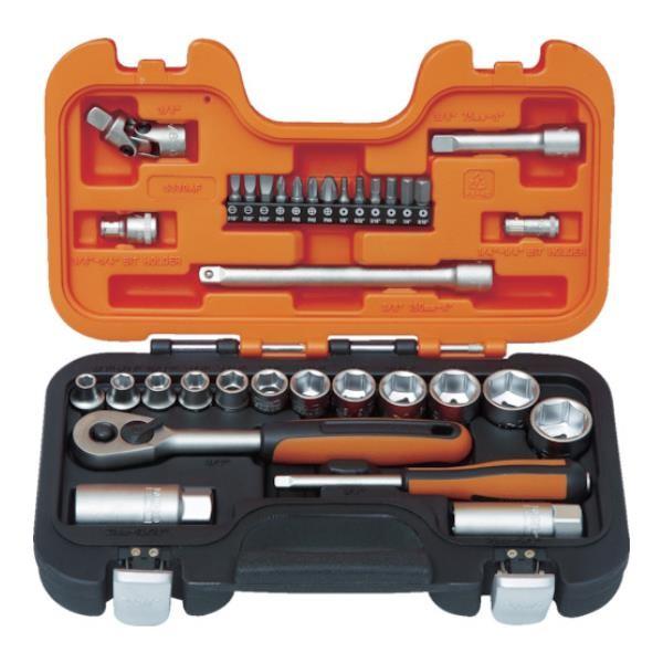 バーコ インチソケットセット 1/4 3/8 差込角6.35mm 9.5mm S330AF [r20...