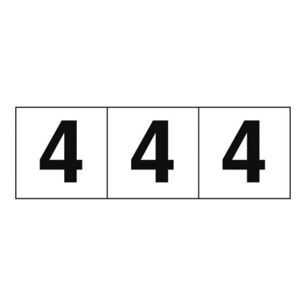 TRUSCO 数字ステッカー 30×30 「4」 白 3枚入 TSN304 3枚入 [TSN-30-...