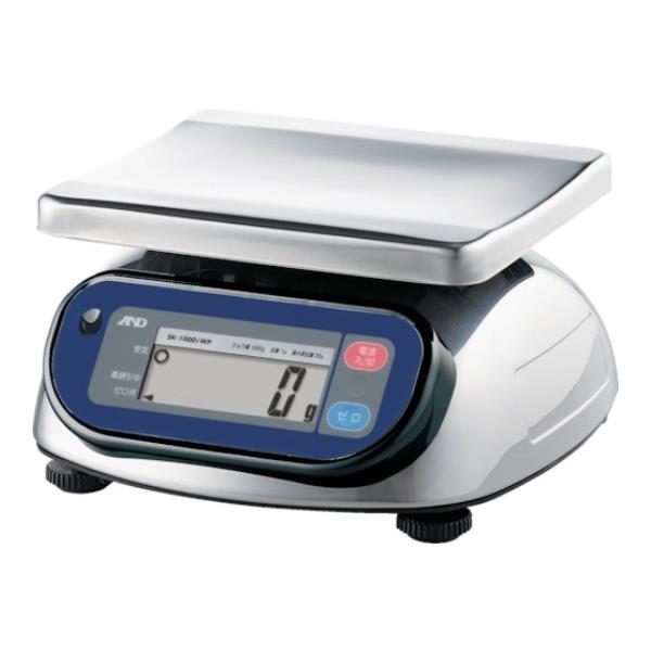 A&amp;D 防塵防水デジタルはかり(検定付・2区) SK1000IWPA2  [SK1000IWP-A2...
