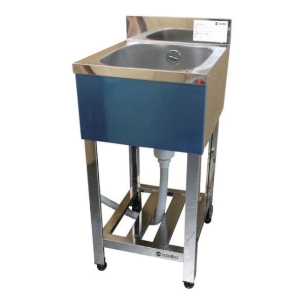 アズマ 一槽シンク(ホース付) 400×450×800 KP1400 [KP1-400][r21][...