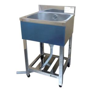 マルゼン2槽シンク 900x450x800(+100) ② マルゼン 二槽シンク900×450×800(ホース付) BS2094 [BS2-094
