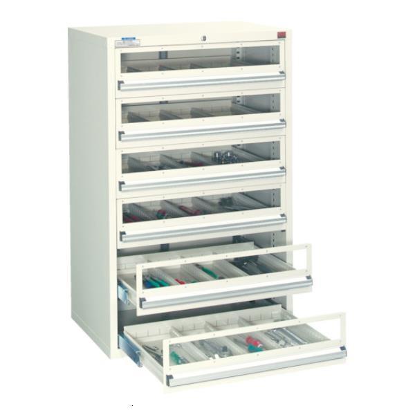 OS デラックスキャビネットDX型 最大積載量1200kg 引出し6段 DX1203GT [r22]...