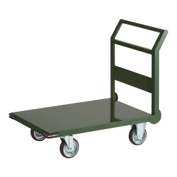 TRUSCO 鋼鉄製運搬車 導電性 1200X600 GN SH2LNEGN [SH-2LNE-GN...