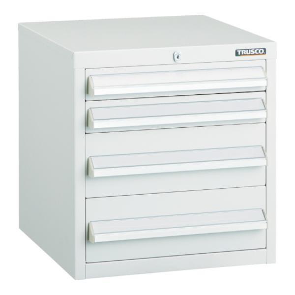 TRUSCO LVR型キャビネット 392X412XH420 引出4段 W LVR422W [LVR...