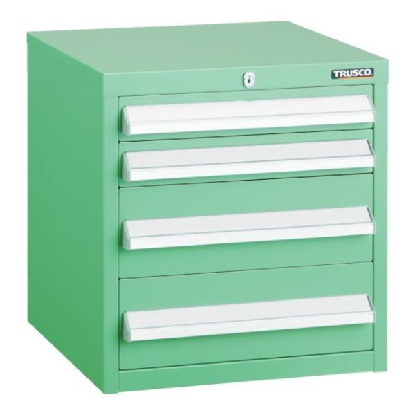 TRUSCO LVR型キャビネット 392X412XH420 引出4段 YG LVR422YG [L...