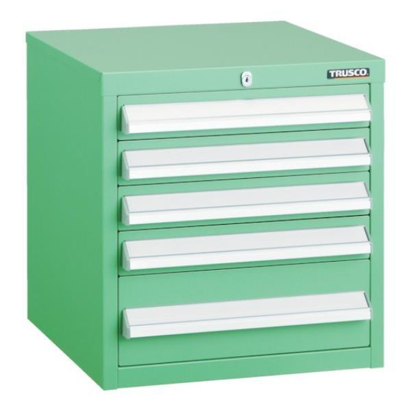 TRUSCO LVR型キャビネット 392X412XH420 引出5段 YG LVR423YG [L...